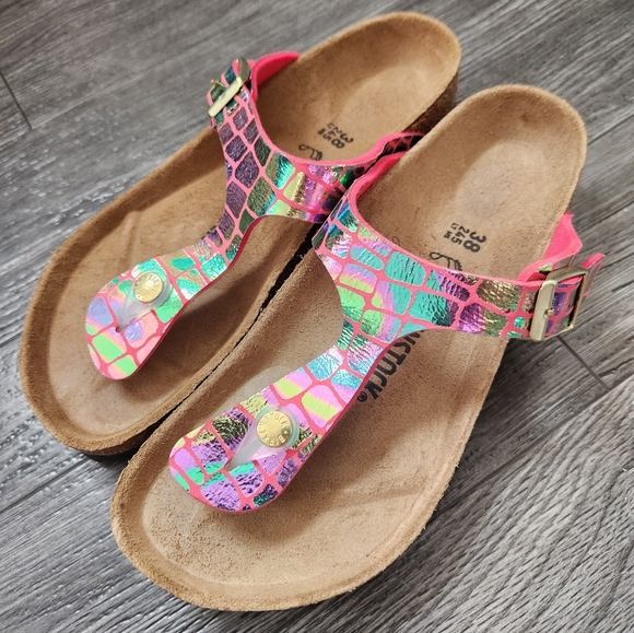 Womens Birkenstock Gator Gleam Gizeh Size 38 - Picture 3 of 4